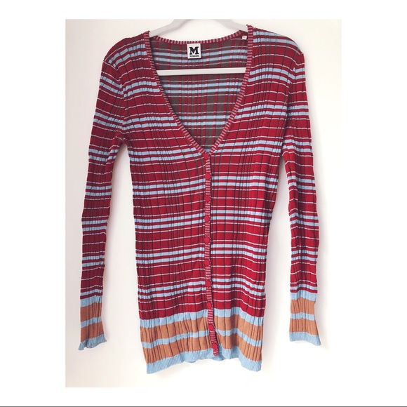 Missoni rib knit cardigan. Size 46-L. - Picture 3 of 3